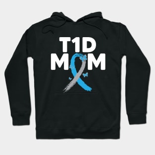 T1D mama her fight is my fight Type 1 Diabetes Awareness Hoodie